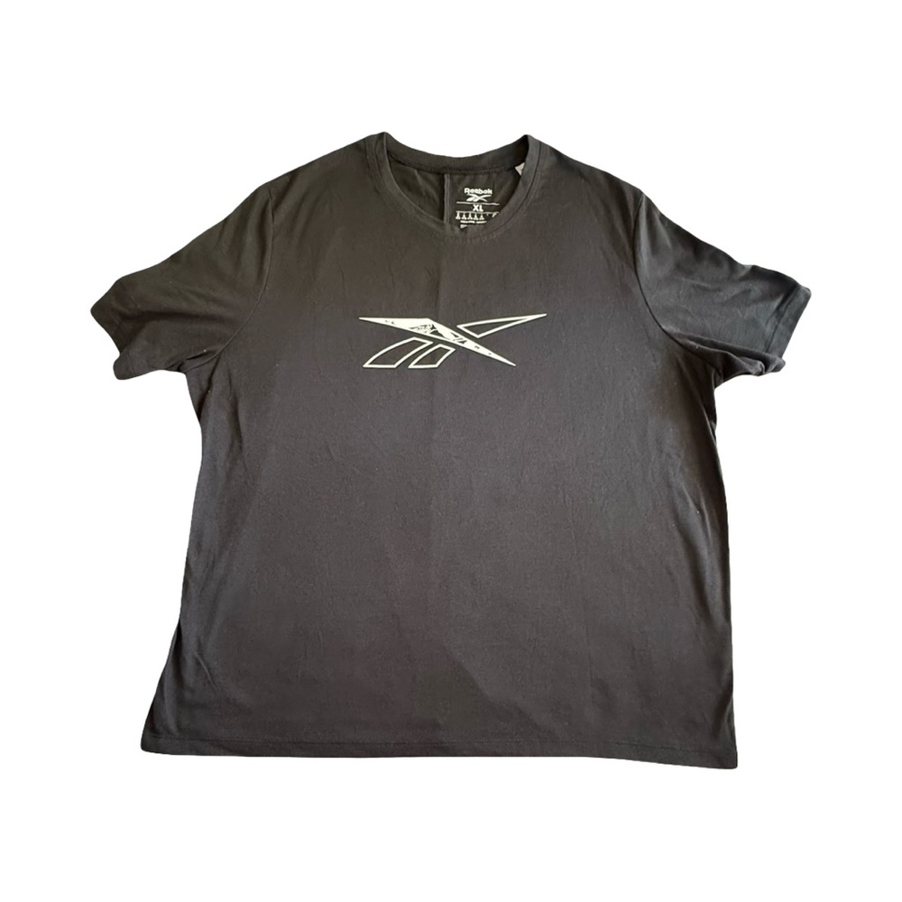 Reebok Men's Dark Gray Logo Tee